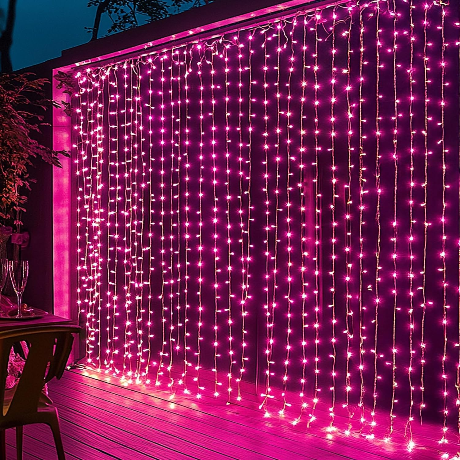 400 LED Colour Changing Curtain Lights - Image 9