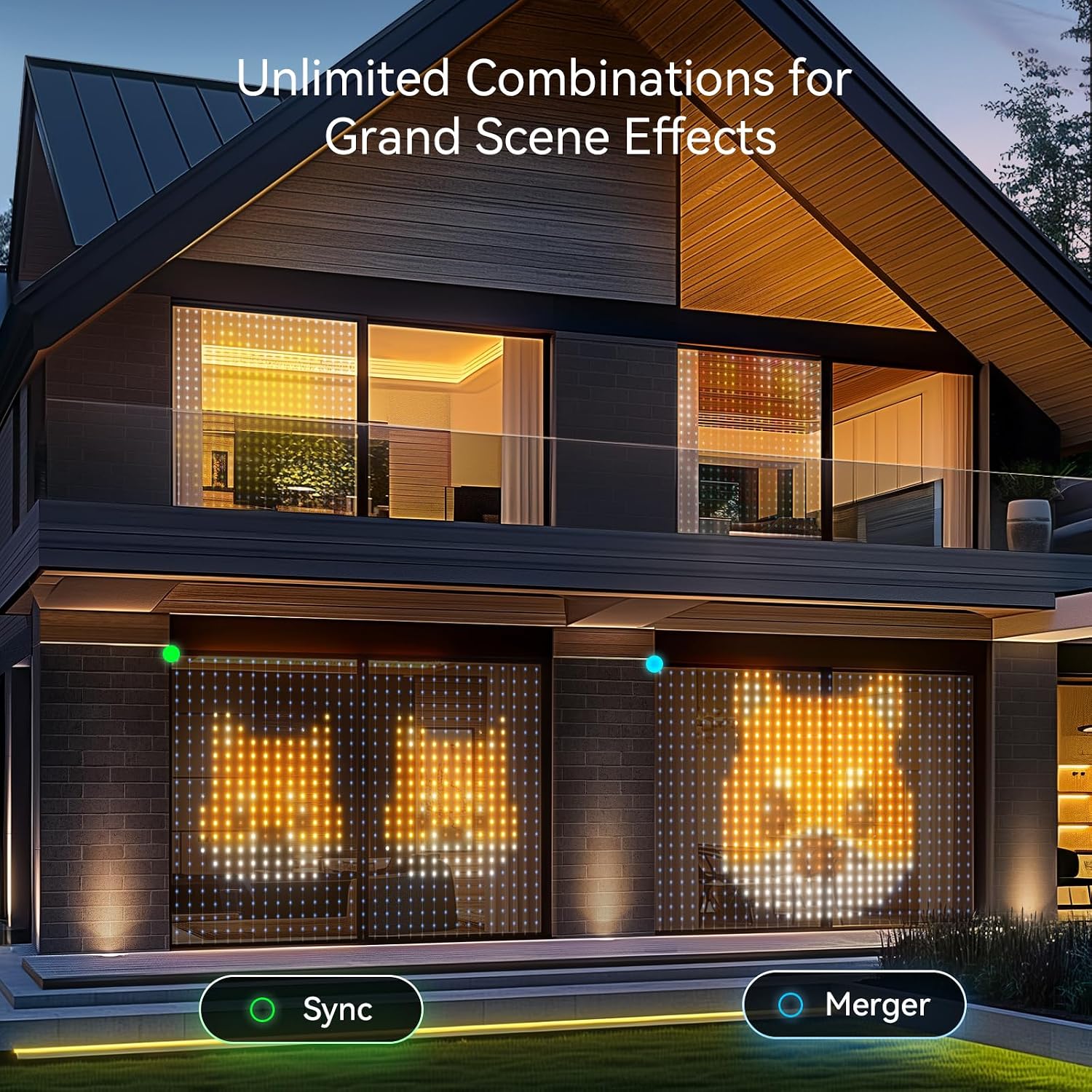 441 LED Smart Curtain Lights with Music Sync - Image 9