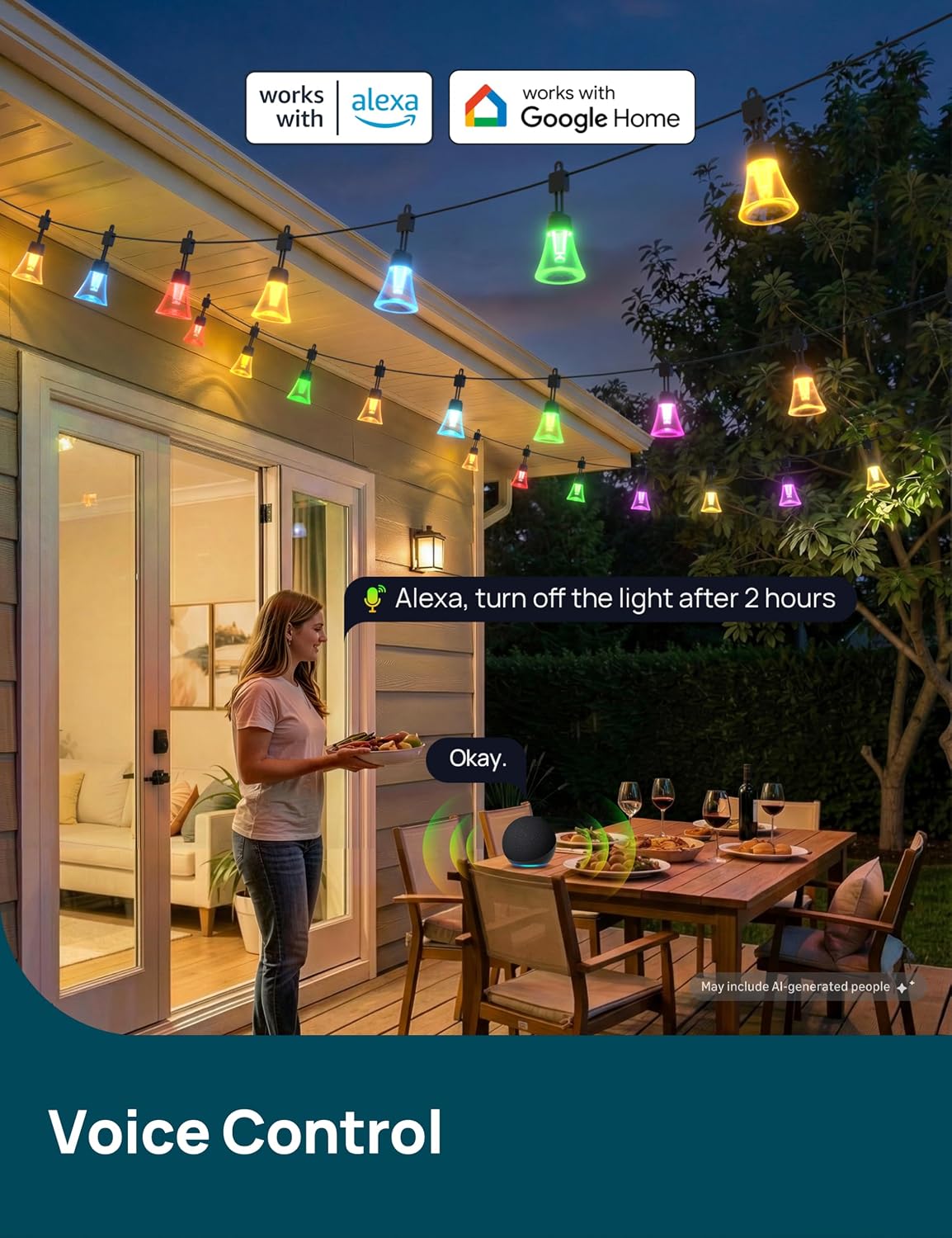 48 ft RGBTW Smart Outdoor String - Image 7
