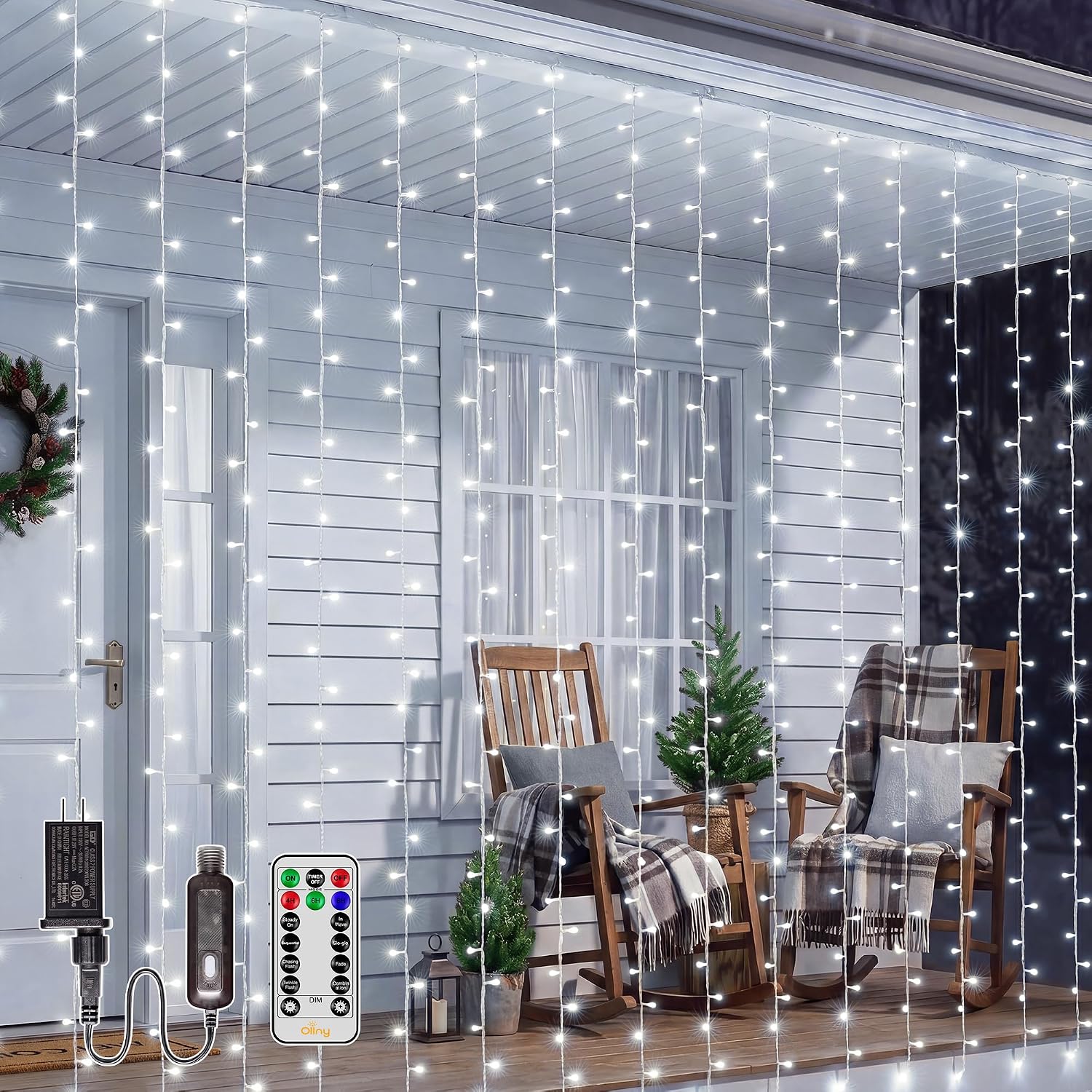 600 LED outdoor curtain lights - Image 11