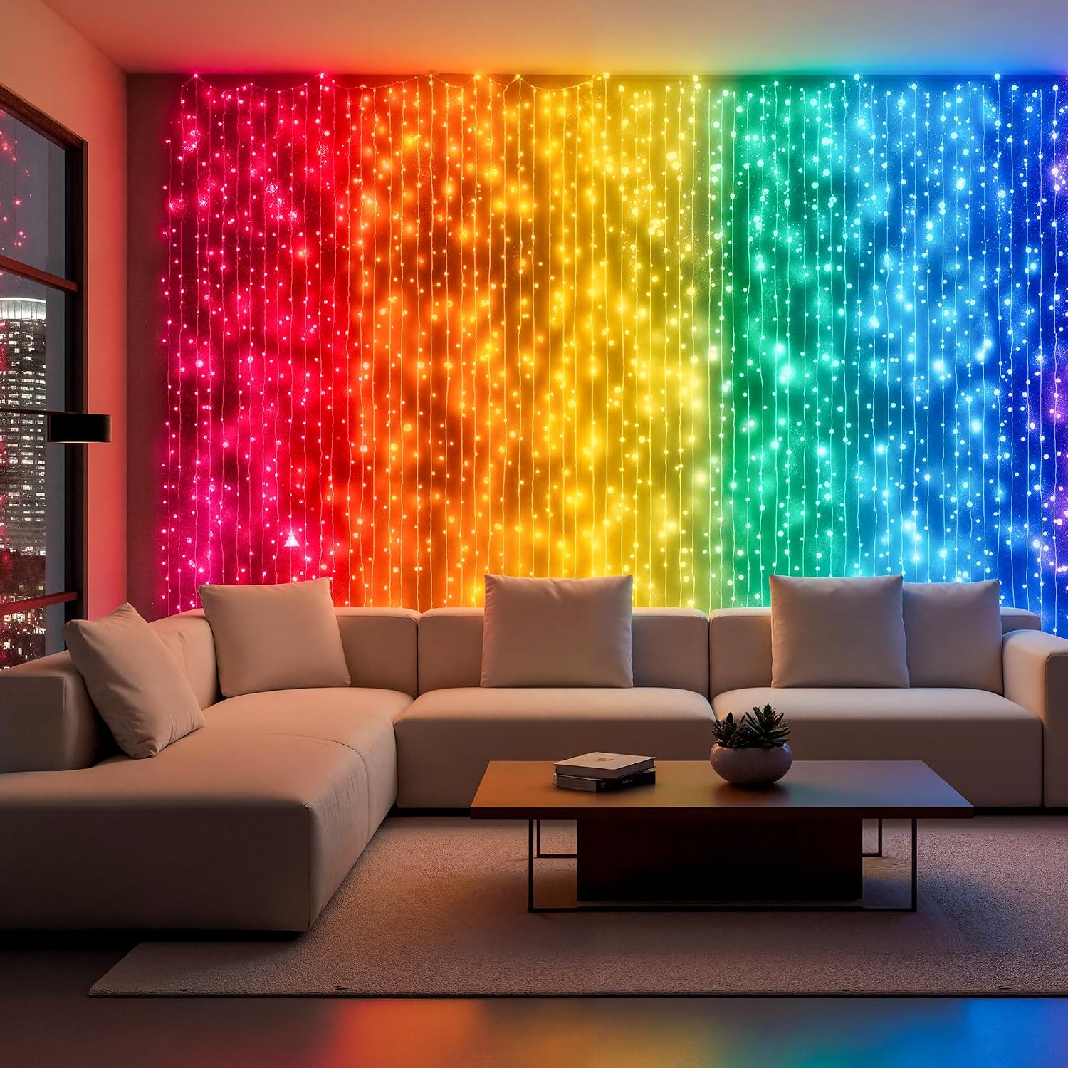 280 LED RGB-IC Curtain Lights - Image 8