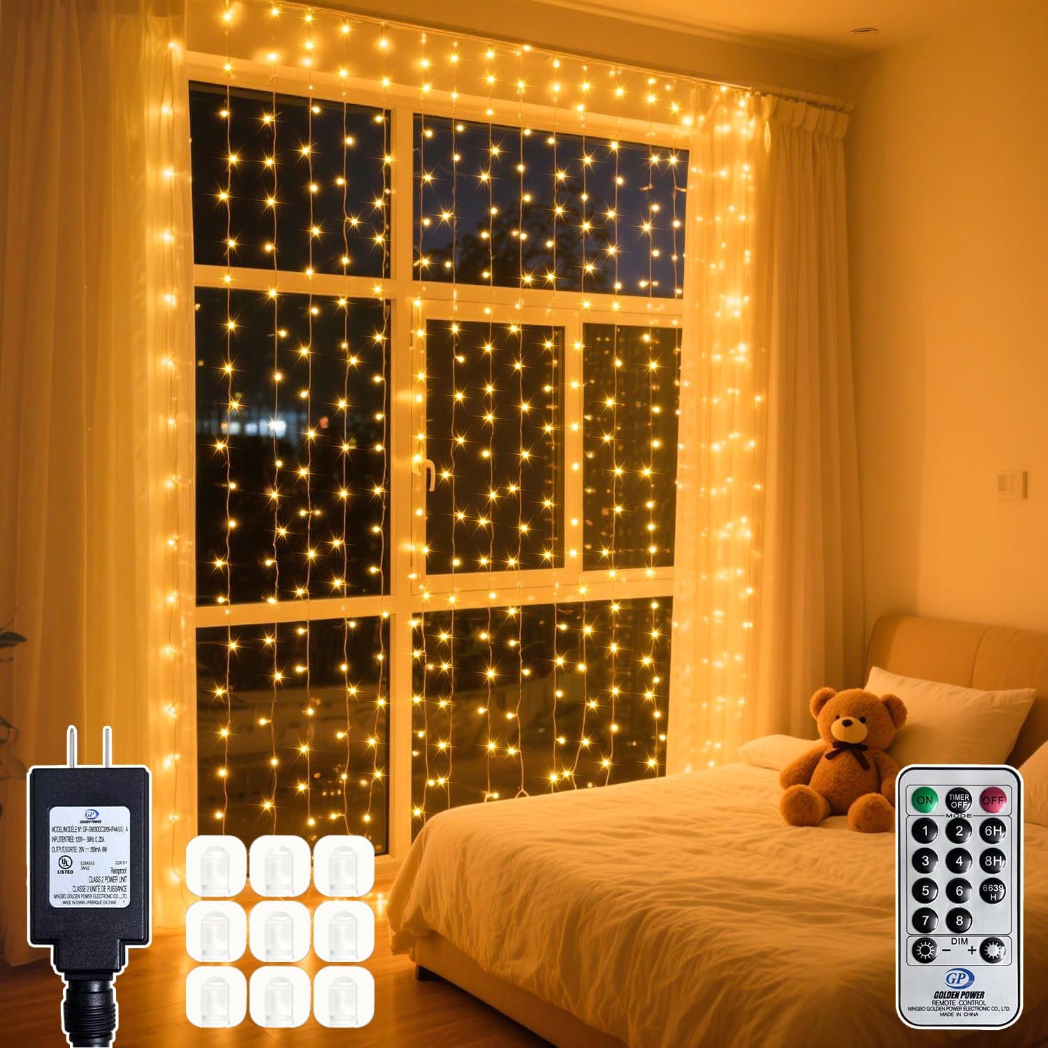 200 LED Warm White Window
