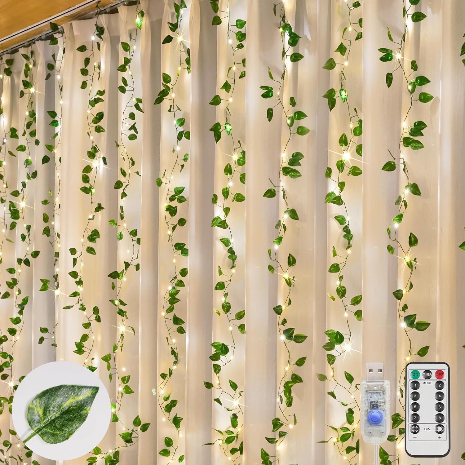 200 LED ivy curtain lights - Image 16