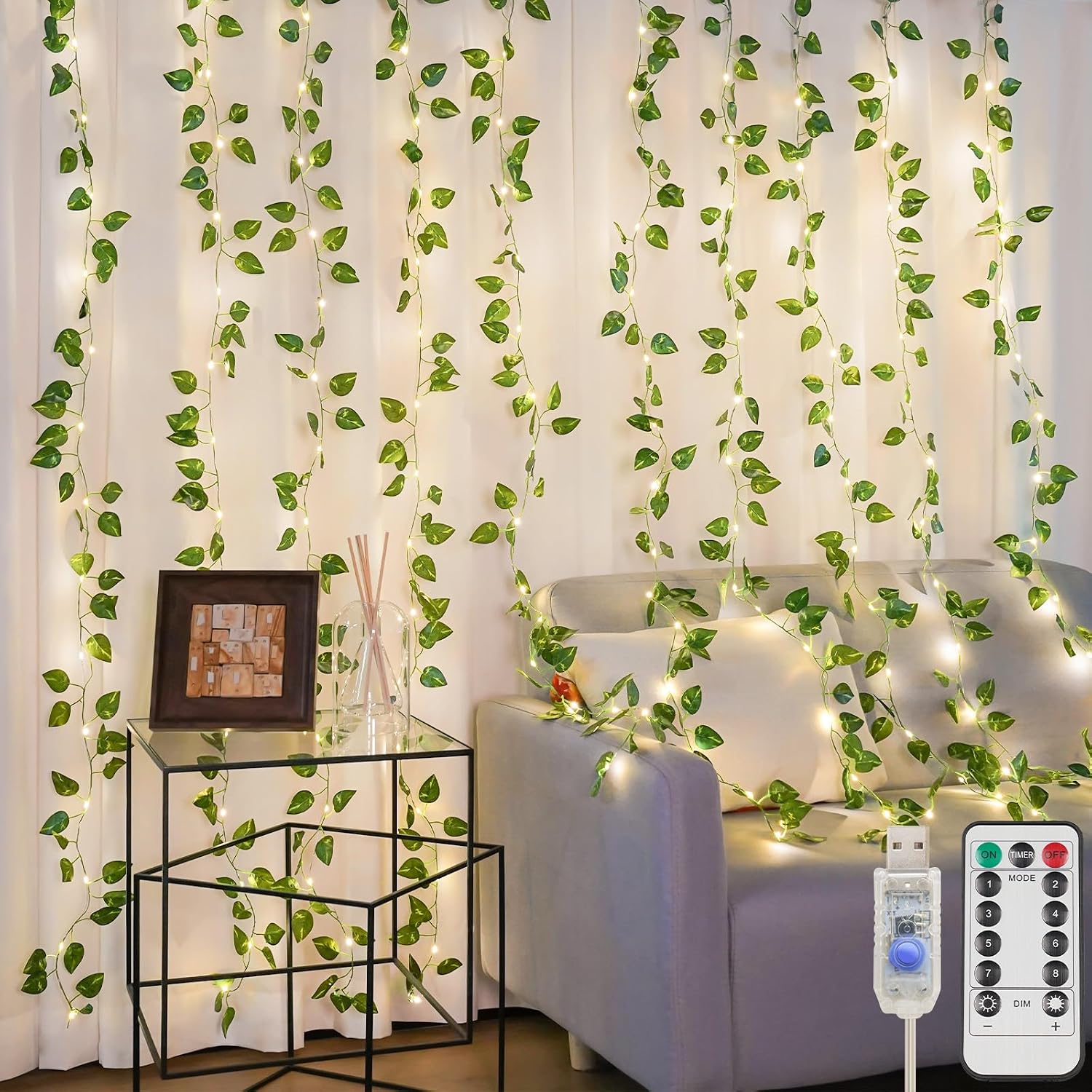 200 LED ivy curtain lights - Image 8