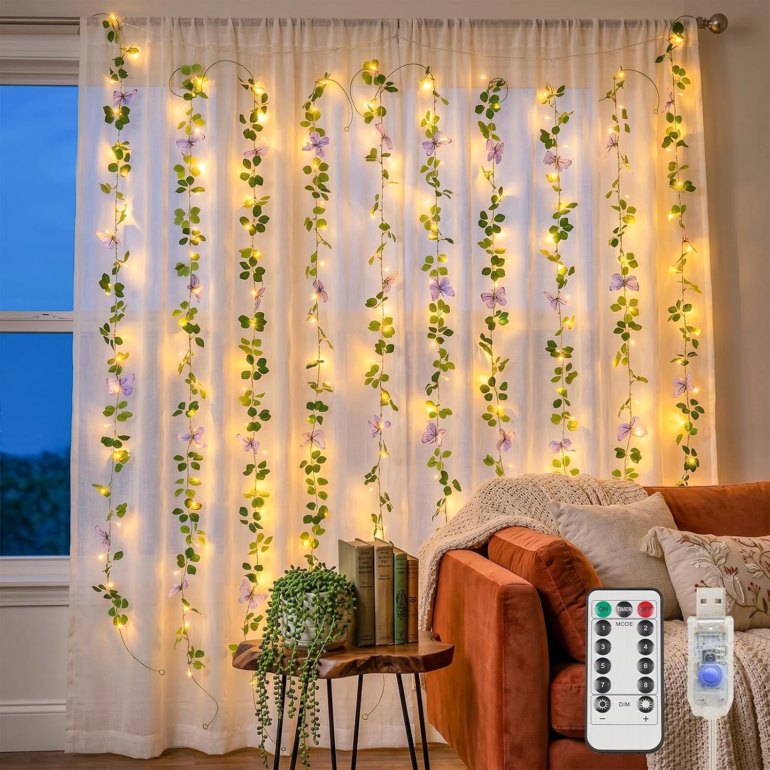 200 LED ivy curtain lights - Image 17