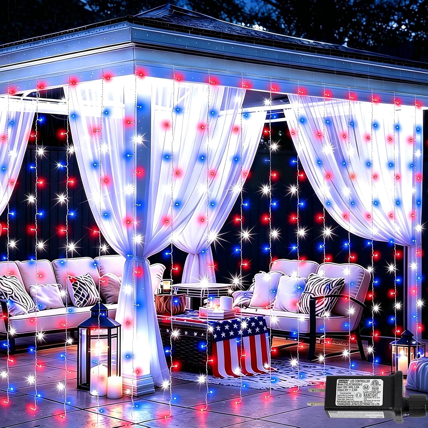 Orange Purple Curtain Lights - Image 10