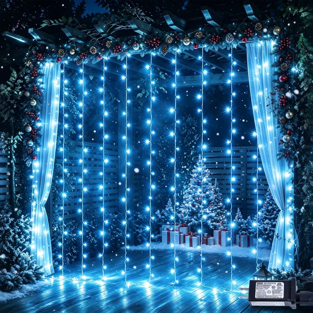 Orange Purple Curtain Lights - Image 11