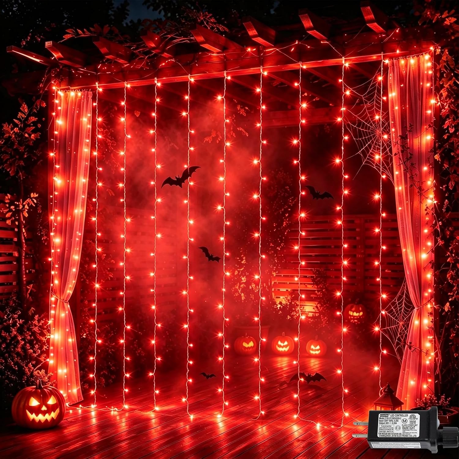 Orange Purple Curtain Lights - Image 14