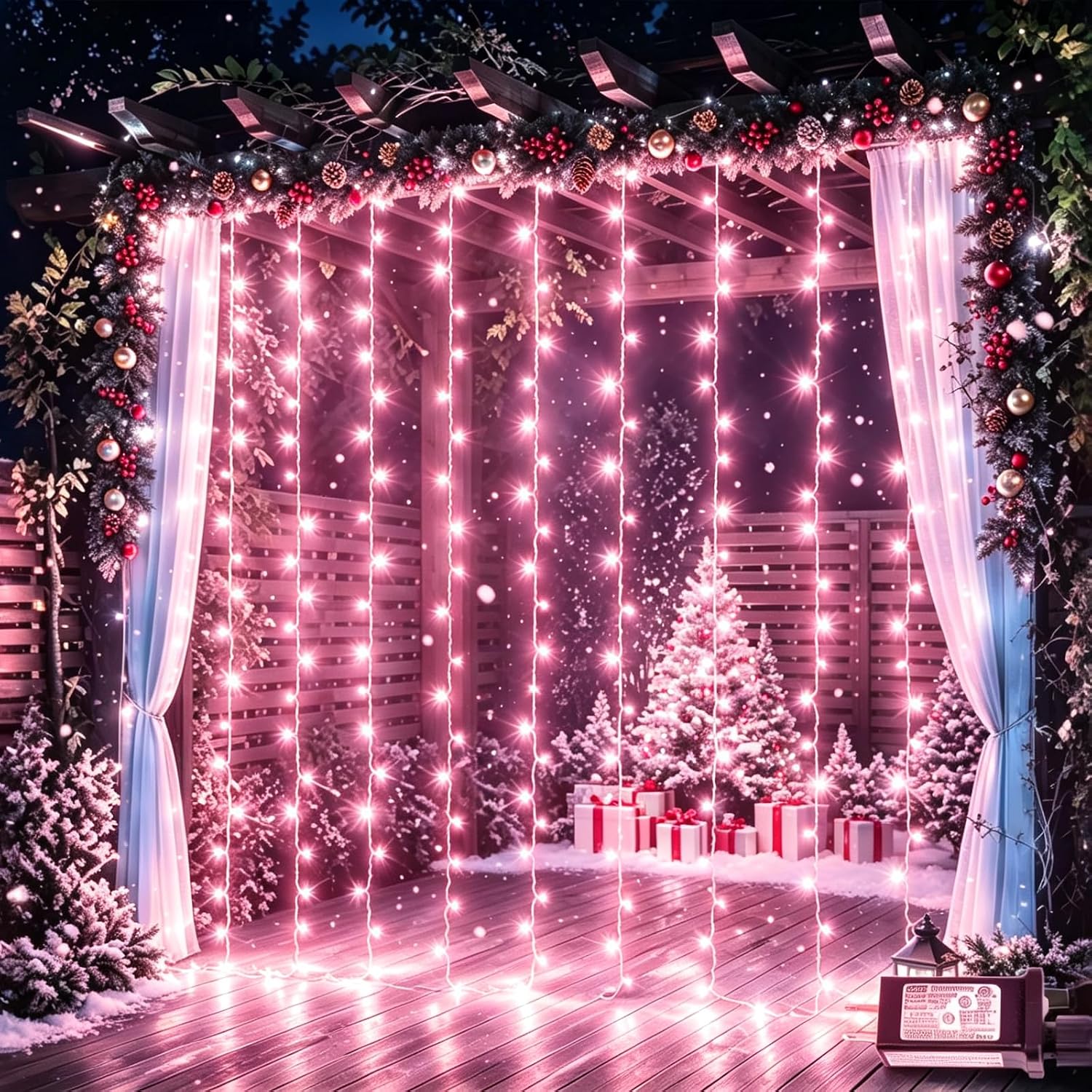 Orange Purple Curtain Lights - Image 12