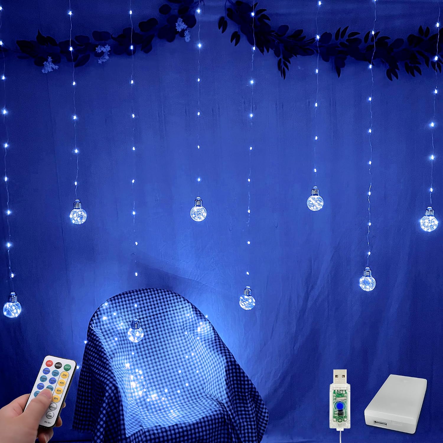 USB RGB curtain lights - Image 12